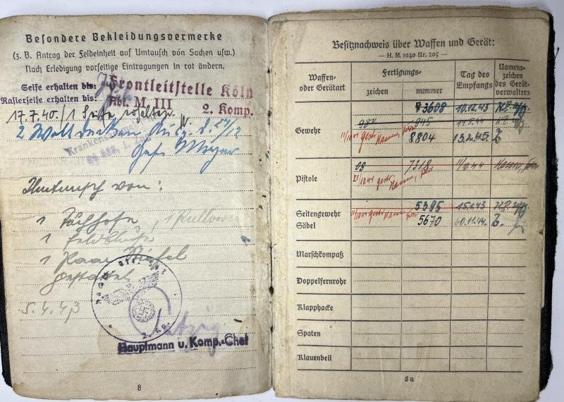 Soldbuch /award documents grouping WH (Heer) - 6.Armee - Nagel — image 6