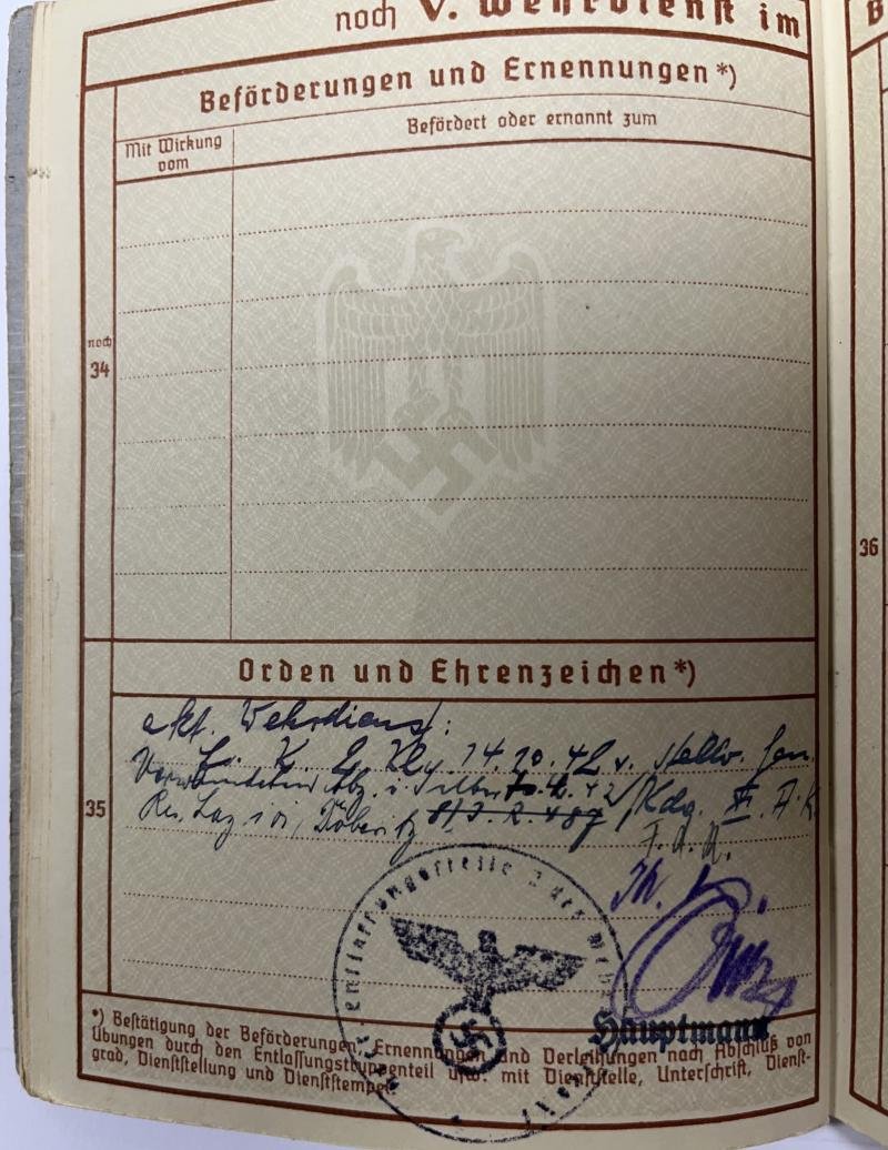 Wehrpass - WH (Heer) - 267.Inf.Div. - Dietrich — image 10