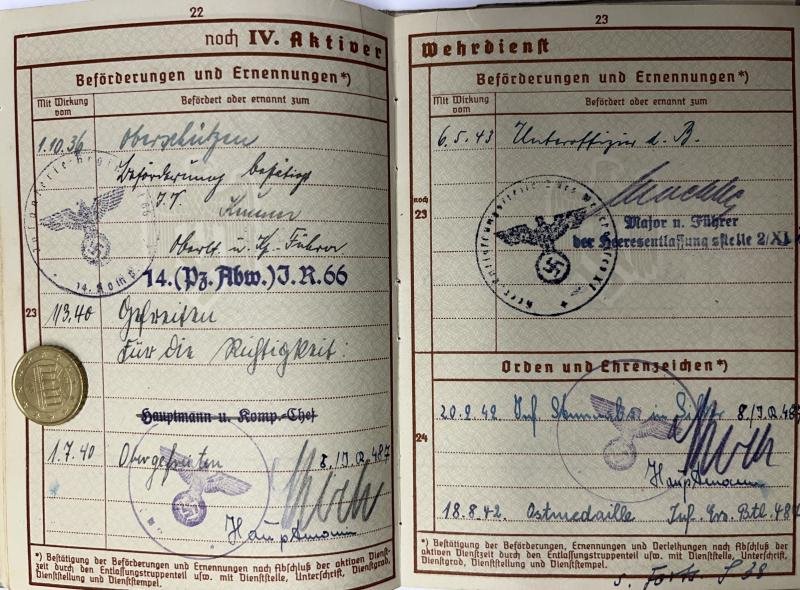 Wehrpass - WH (Heer) - 267.Inf.Div. - Dietrich — image 6