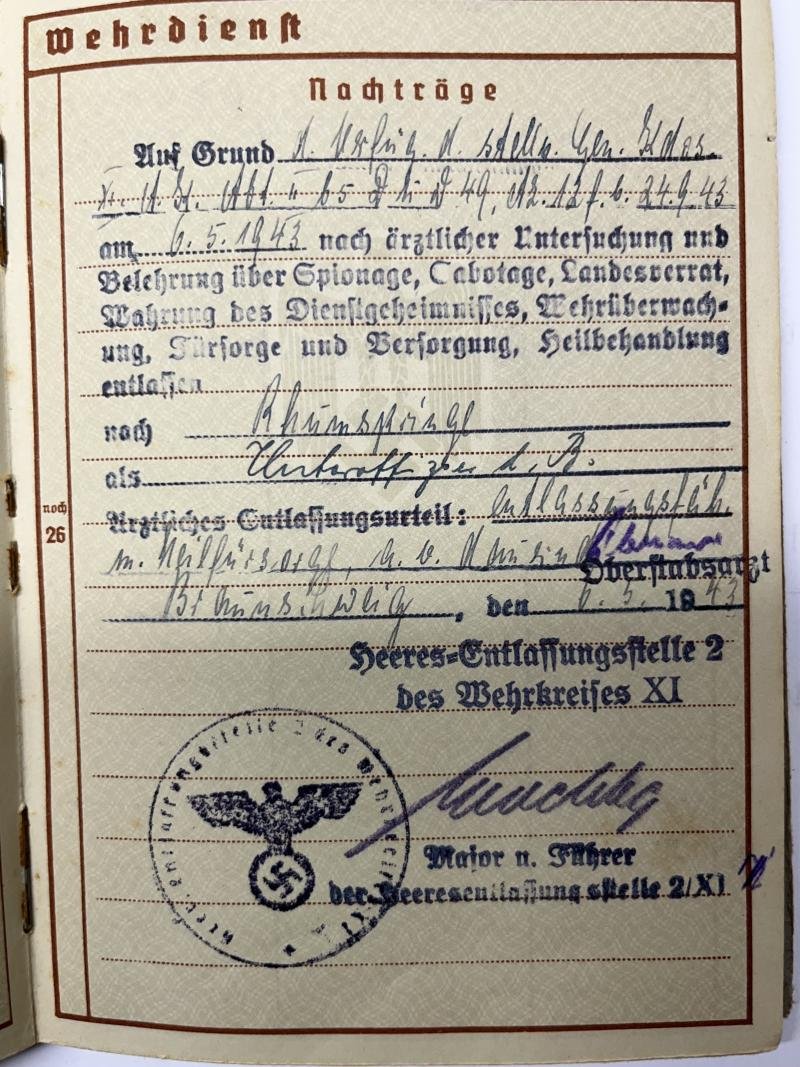 Wehrpass - WH (Heer) - 267.Inf.Div. - Dietrich — image 7