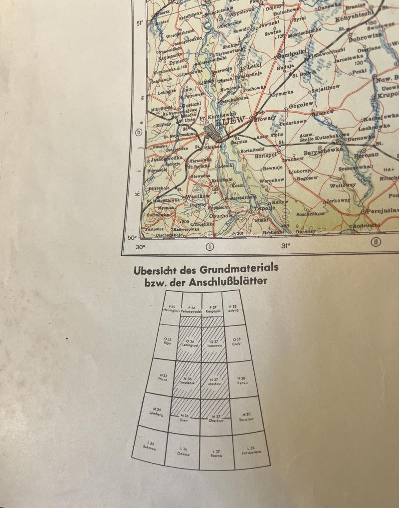 Map of Leningrad-Charkow -1940 — image 2