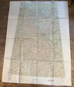 Map of Leningrad-Charkow -1940