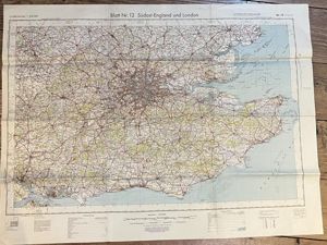 Map of Southern-England - 1940
