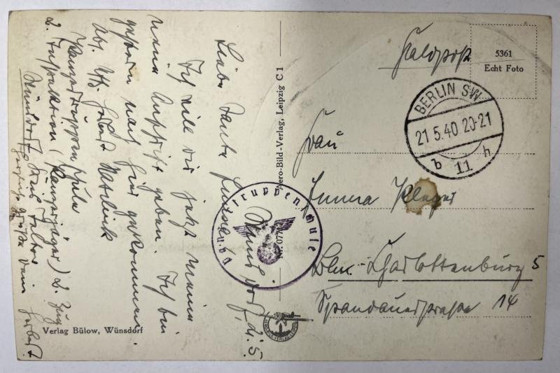 Postcard 'Panzertruppenschule Wünsdorf' — image 2