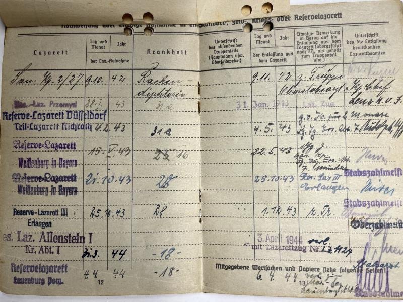 Soldbuch - WH (Heer) - 17.Pz.Div./Heeres Vet.Akademie - Blendinger — image 6