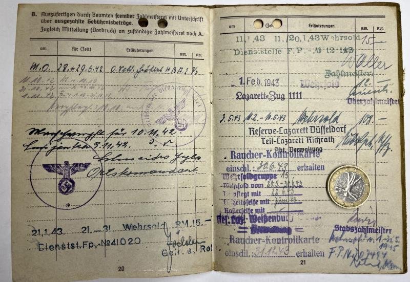 Soldbuch - WH (Heer) - 17.Pz.Div./Heeres Vet.Akademie - Blendinger — image 9