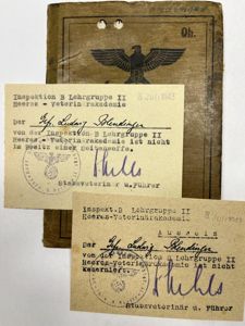 Soldbuch - WH (Heer) - 17.Pz.Div./Heeres Vet.Akademie - Blendinger