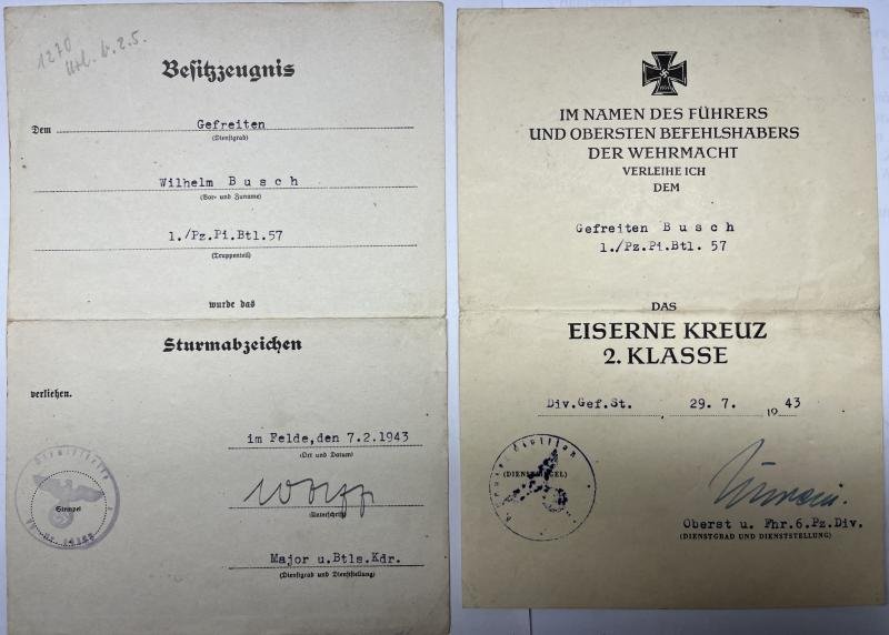 Citation grouping - WH (Heer) - 6.Pz.Div. - Busch — image 2