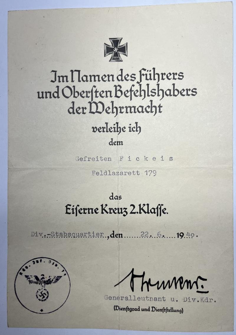 Citation - WH (Heer) - 79.Inf.Div. - Fickeis — image 2