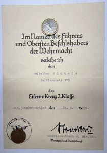 Citation - WH (Heer) - 79.Inf.Div. - Fickeis