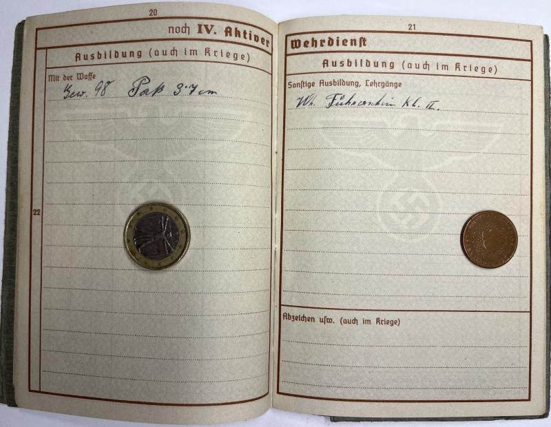 Wehrpass/citation - WH (Heer) - 268.Inf.Div. - Prillwitz — image 8