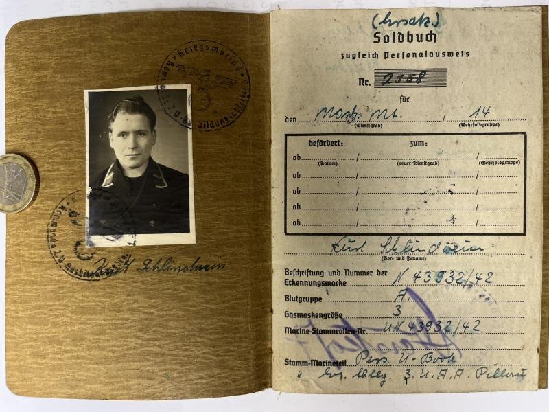 Soldbuch - KM - U.141 - 21.U-Flottille - Schlindwein — image 2
