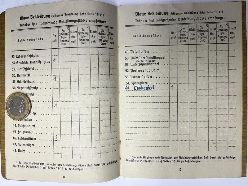 Soldbuch - KM - U.141 - 21.U-Flottille - Schlindwein — image 4
