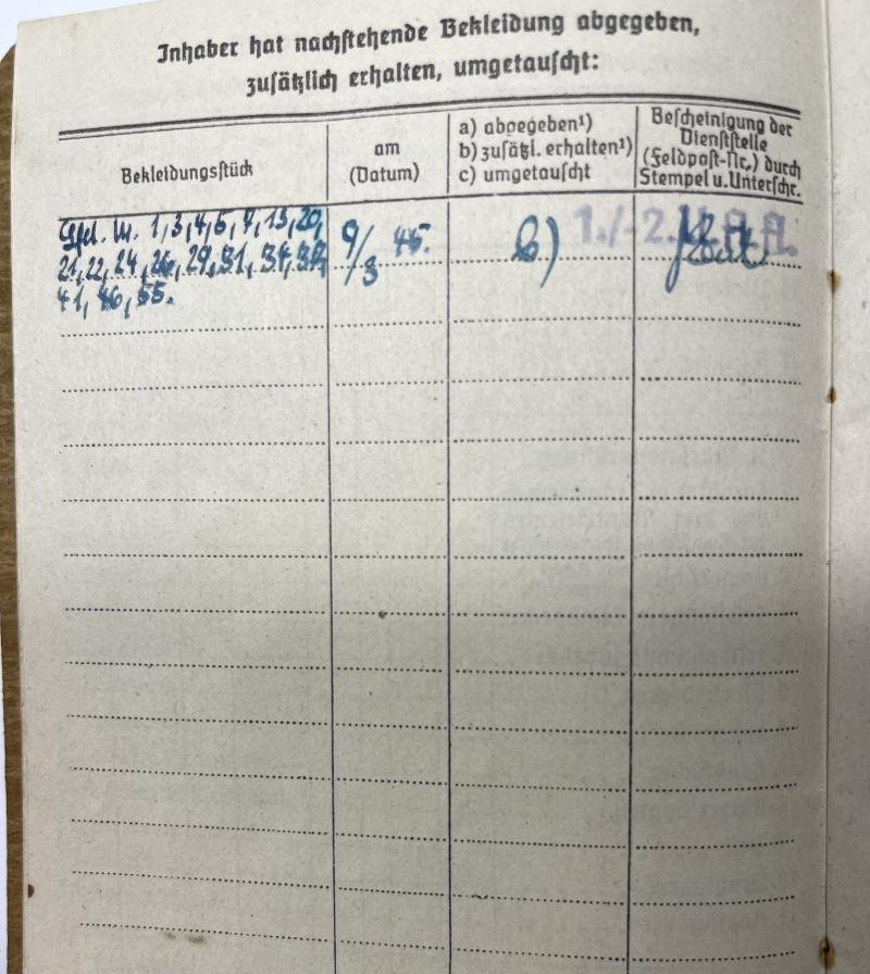 Soldbuch - KM - U.141 - 21.U-Flottille - Schlindwein — image 5