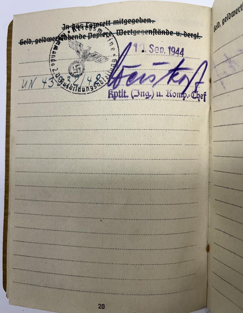 Soldbuch - KM - U.141 - 21.U-Flottille - Schlindwein — image 6