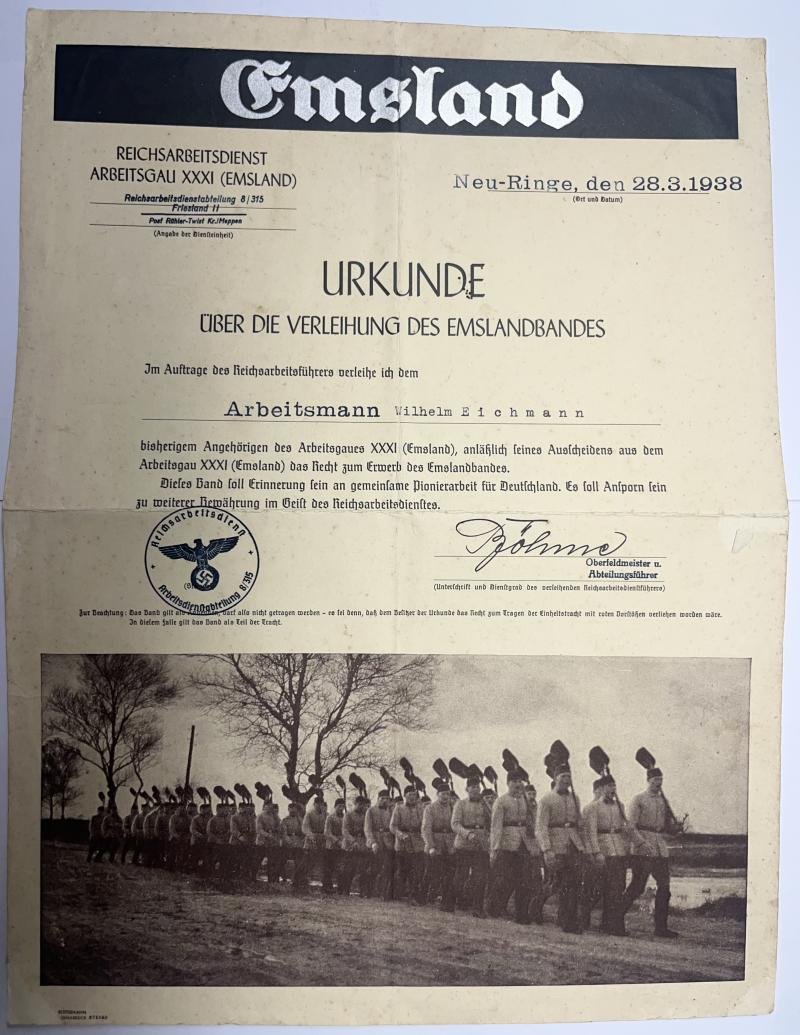 Soldbook/citations/photoalbum grouping - WH (Heer) - 299.Inf.Div. - Eichmann — image 2