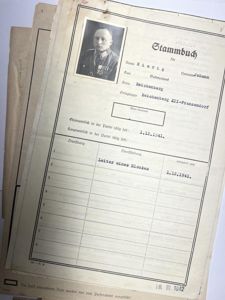 NSDAP - 'Blockleiter' file - Nierig