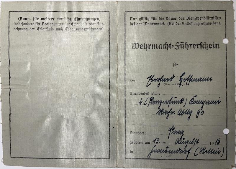 Soldbuch/citations/photoalbum - DAK - Hoffmann — image 10