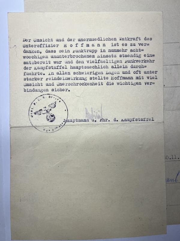 Soldbuch/citations/photoalbum - DAK - Hoffmann — image 3