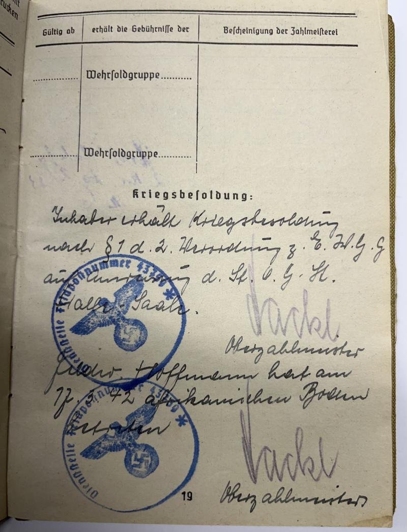 Soldbuch/citations/photoalbum - DAK - Hoffmann — image 6