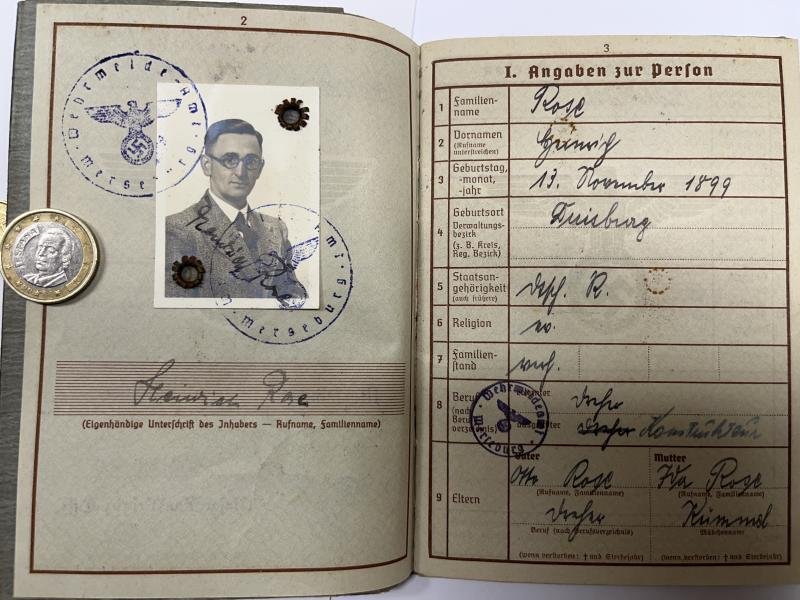 Wehrpass - WH (Heer) - 'Volkssturm' - Rose — image 5