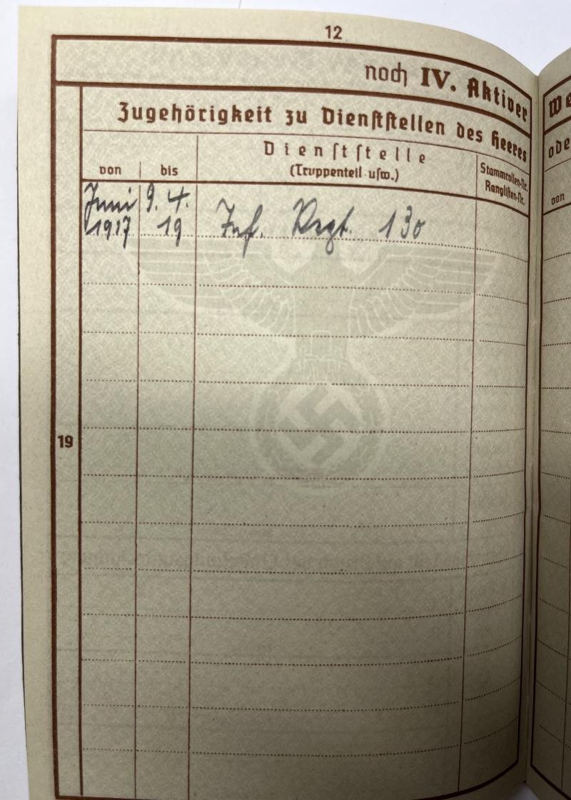 Wehrpass - WH (Heer) - 'Volkssturm' - Rose — image 7
