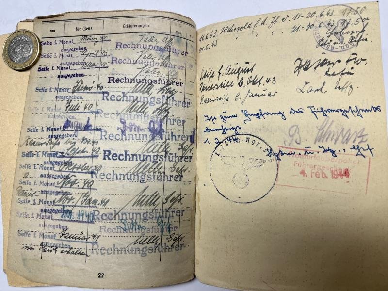 Soldbuch WH (Heer) - 221.Inf.Div./454.Sich.Div. - Lasch — image 10