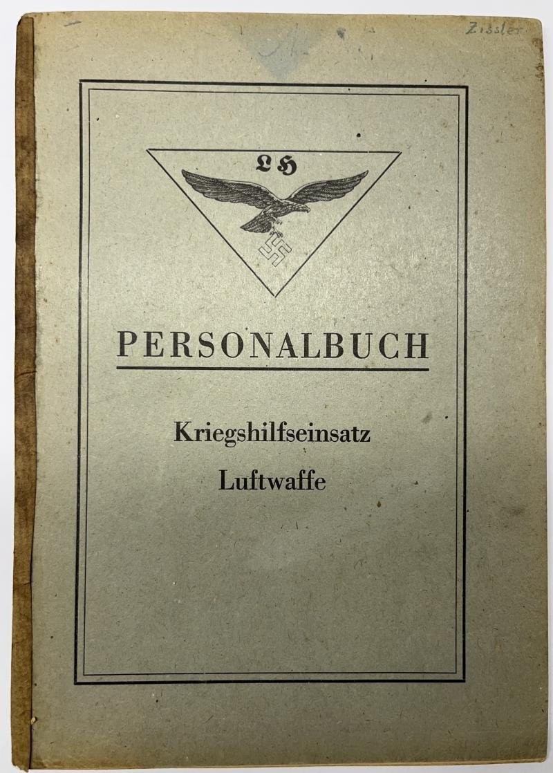 'Personalbuch'/'Personalausweis' - 'Luftwaffe-Helfer' - Zissler — image 4