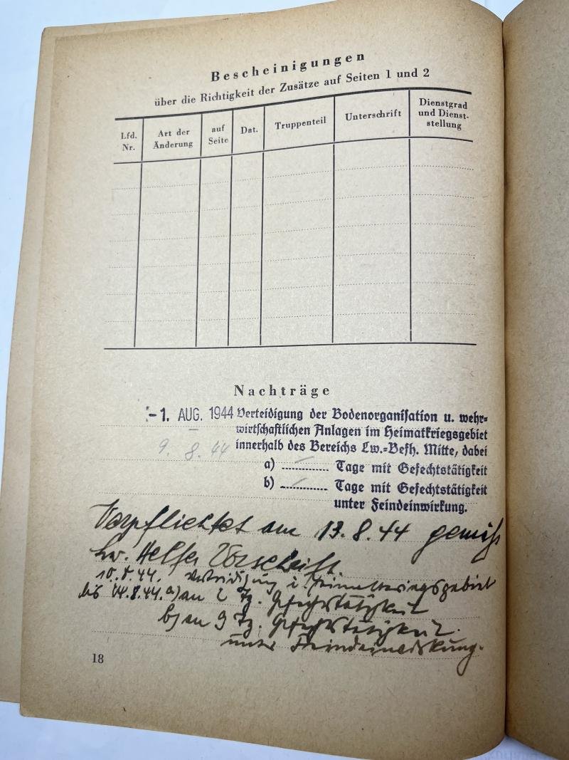 'Personalbuch'/'Personalausweis' - 'Luftwaffe-Helfer' - Zissler — image 9