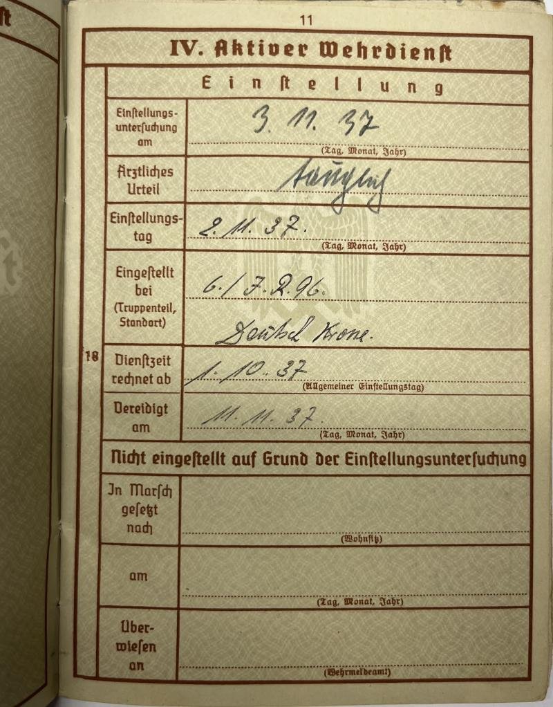 Wehrpass - WH (Heer) - 206.Inf.Div. - Nagel — image 10