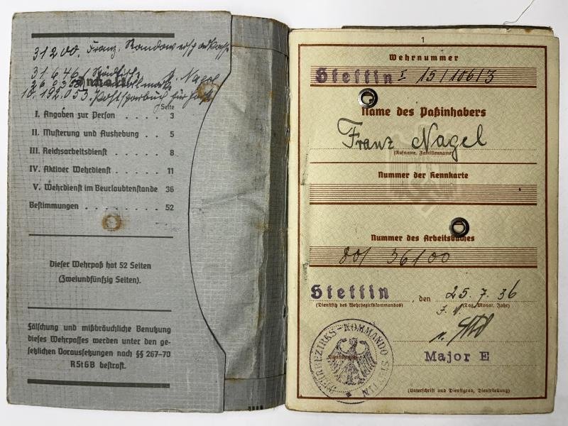 Wehrpass - WH (Heer) - 206.Inf.Div. - Nagel — image 2