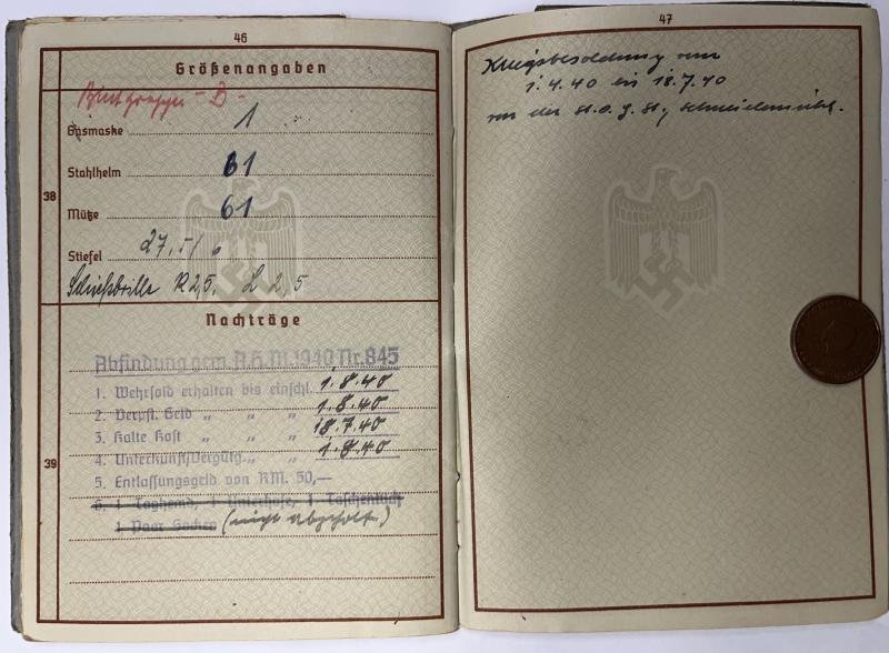 Wehrpass - WH (Heer) - 206.Inf.Div. - Nagel — image 9