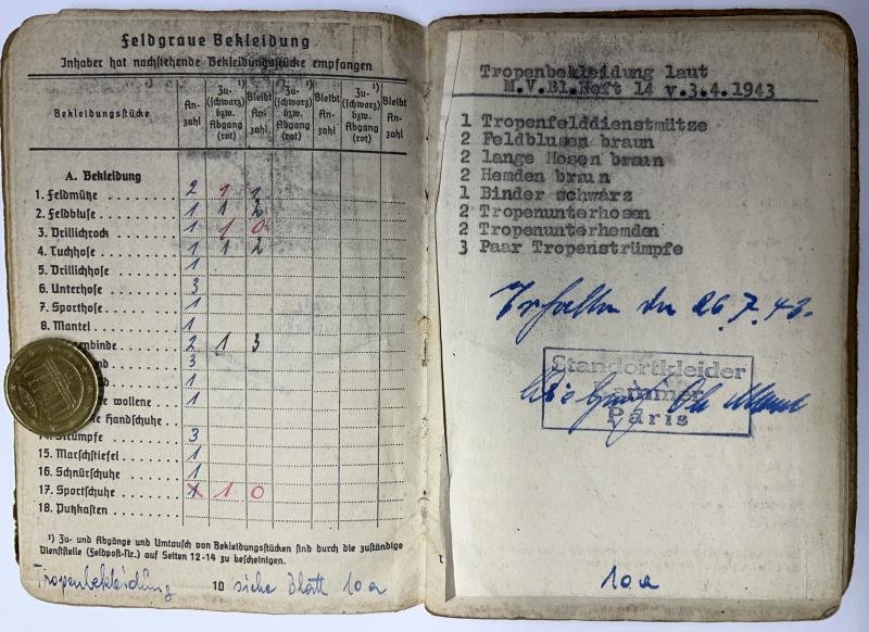 Soldbuch - KM - France/Belgium - Porep — image 5