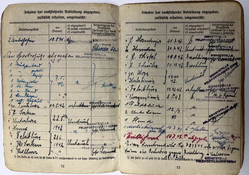 Soldbuch - KM - France/Belgium - Porep — image 6