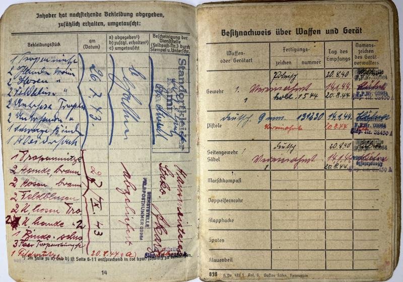 Soldbuch - KM - France/Belgium - Porep — image 7