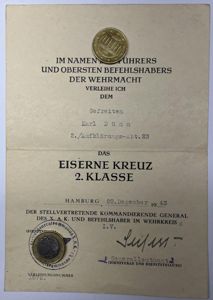 Citation - WH (Heer) - 23.Inf.Div. - Dünn