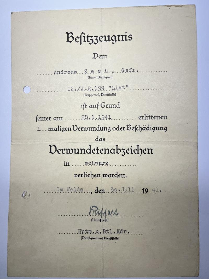 Citation grouping - WH (Heer) - 57.Inf..Div. - 'List' - Zech — image 3