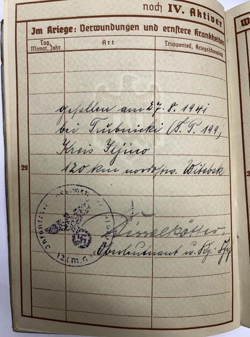 Wehrpass - WH (Heer) - 6.Inf.Div. - Sloma — image 10