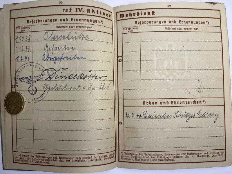 Wehrpass - WH (Heer) - 6.Inf.Div. - Sloma — image 7