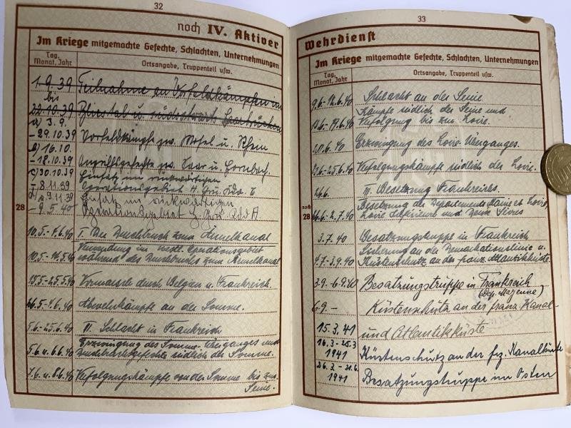 Wehrpass - WH (Heer) - 6.Inf.Div. - Sloma — image 9