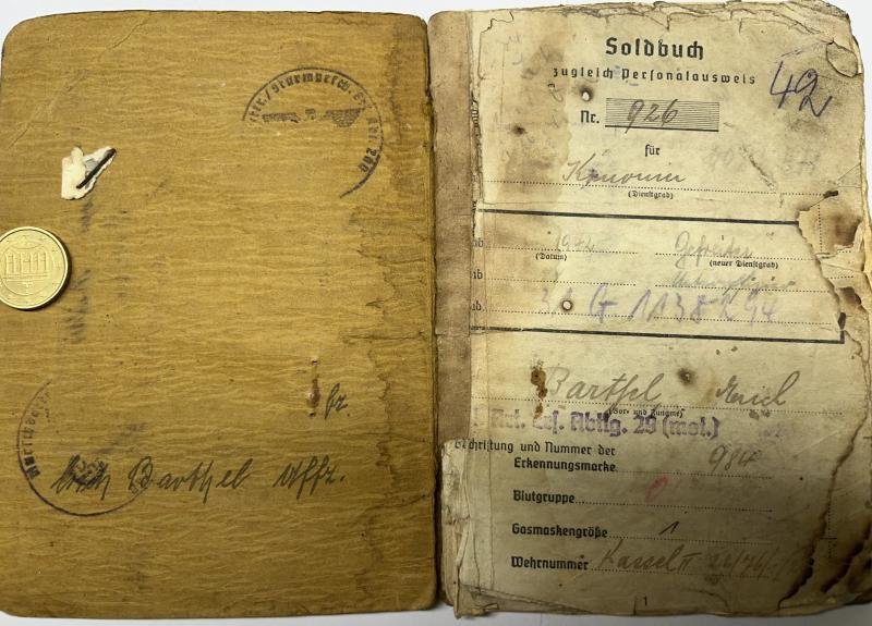 Soldbuch / citation /photos - WH (Heer) - Stug.Brig.600 / Stug.Brig.210 - Barthel — image 4