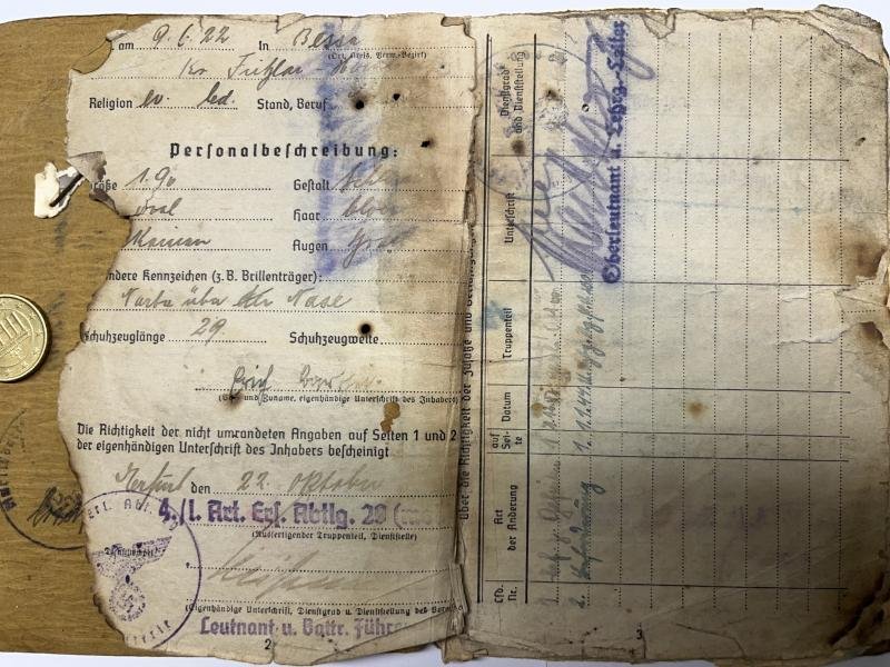 Soldbuch / citation /photos - WH (Heer) - Stug.Brig.600 / Stug.Brig.210 - Barthel — image 5