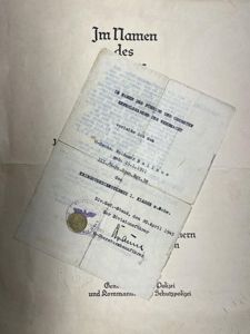 'Waffen-SS' citation set - Pz.Gren.Rgt.38 / 17.SS-Pz.Gren.Div.'Götz von Berlichingen' - …