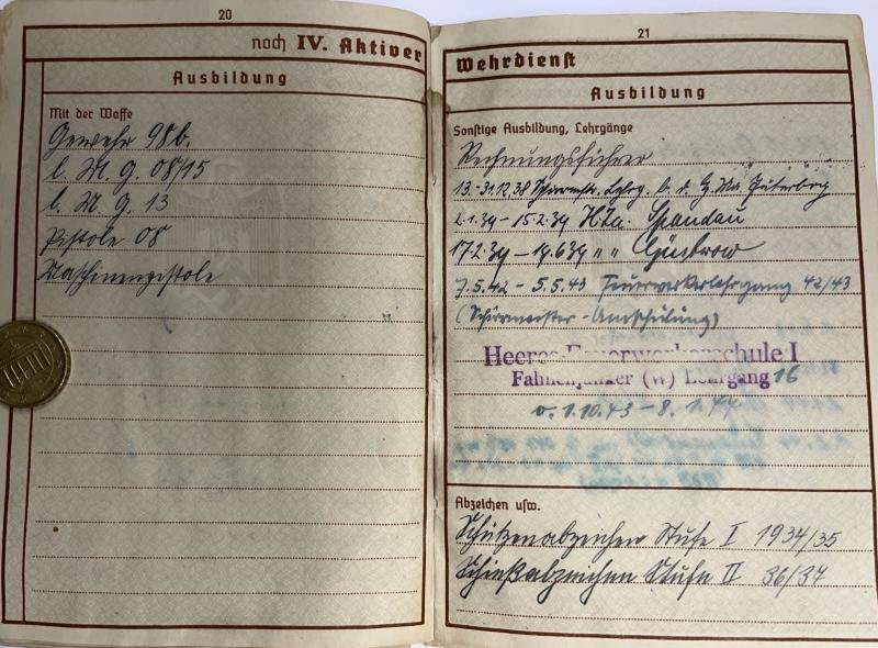 Wehrpass - WH (Heer) - Africa/ 9.Inf.Div. - Hopf — image 5