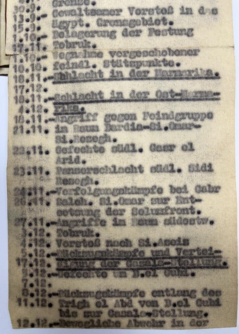 Wehrpass - WH (Heer) - Africa/ 9.Inf.Div. - Hopf — image 9