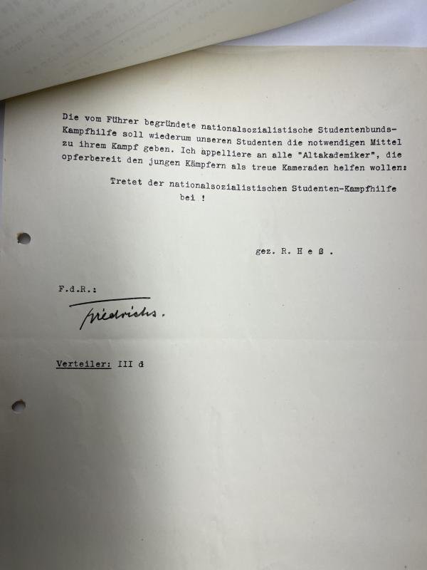 NSDAP - 'Anordnung' (arrangement/order) - Hess — image 4