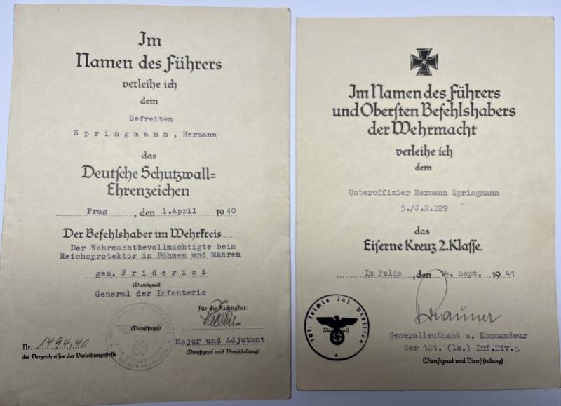 Citation grouping - WH (Heer) - 101.(le.) Inf.Div. - Springmann — image 2