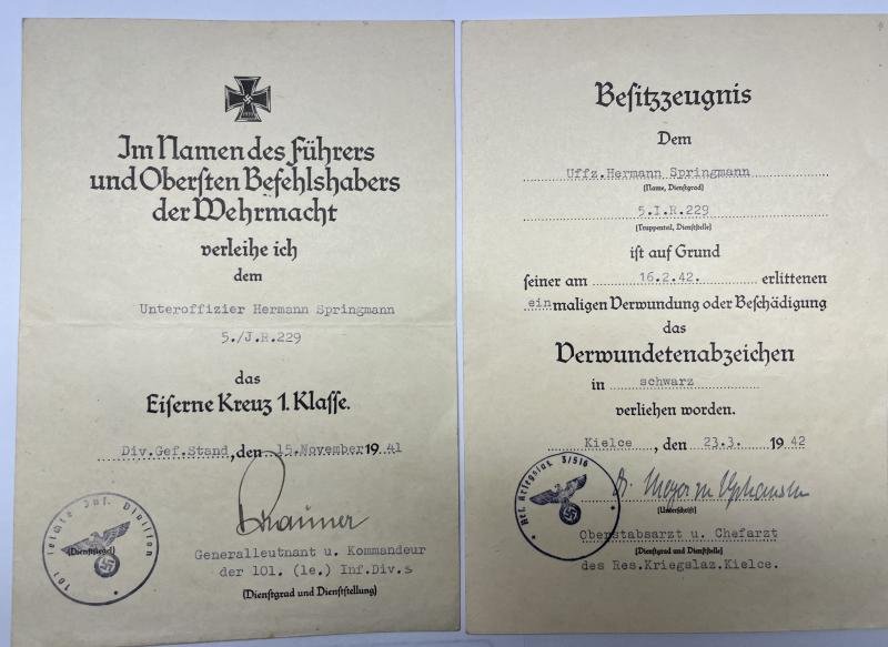 Citation grouping - WH (Heer) - 101.(le.) Inf.Div. - Springmann — image 3