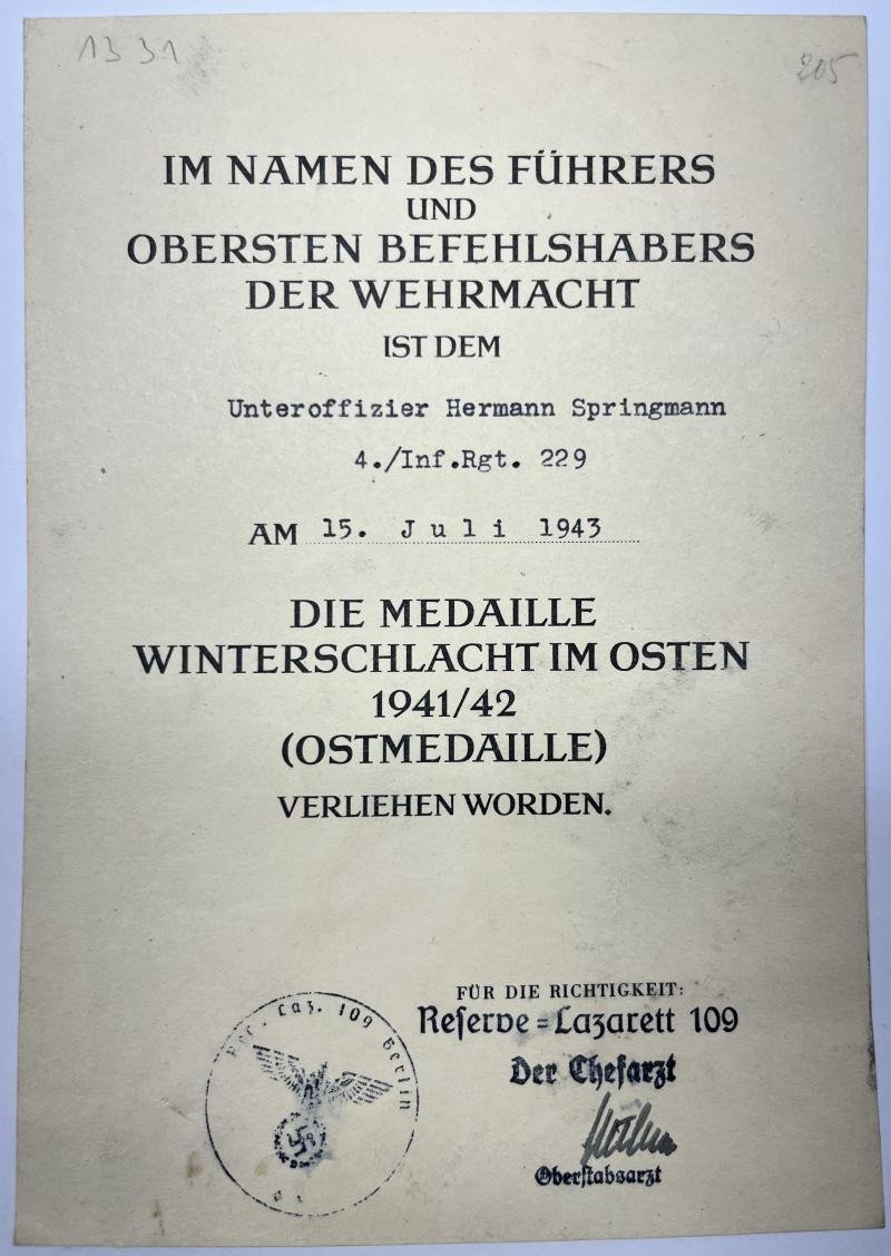 Citation grouping - WH (Heer) - 101.(le.) Inf.Div. - Springmann — image 4