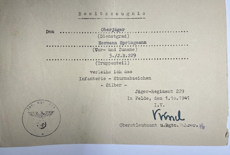 Citation grouping - WH (Heer) - 101.(le.) Inf.Div. - Springmann — image 5